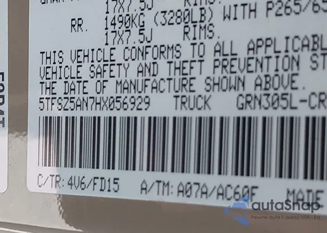 2017 Toyota Tacoma Trd Sport from USA, damaged, VIN 5TFSZ5AN7HX056929